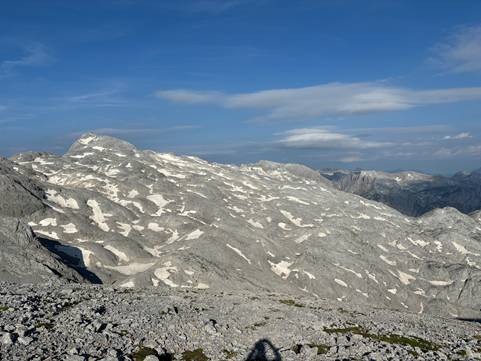 Karge Eisflächen des Hochköniggletschers im August 2024