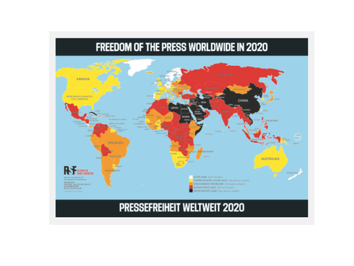 Reporter ohne Grenzen veröffentlicht aktuelle Rangliste der Pressefreiheit 