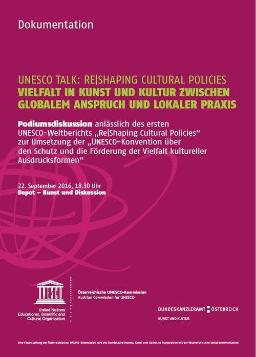 Dokumentation der Podiumsdiskussion: Re|Shaping Cultural Policies. Vielfalt in Kunst und Kultur zwischen globalem Anspruch und lokaler Praxis