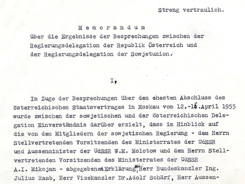 Moskauer Memorandum 1955