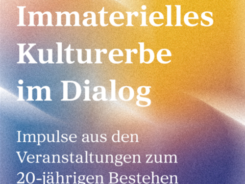 New publication: Immaterielles Kulturerbe im Dialog ("Intangible Cultural Heritage in Dialogue")