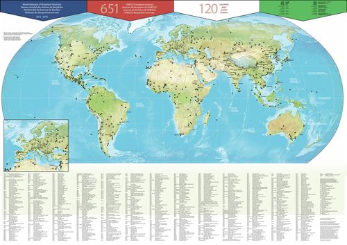 Weltkarte Biosphärenparks
