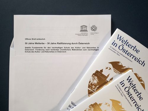 Offener Brief der Österreichischen Welterbestätten-Konferenz anlässlich 50 Jahre Welterbe - 30 Jahre Ratifizierung durch Österreich