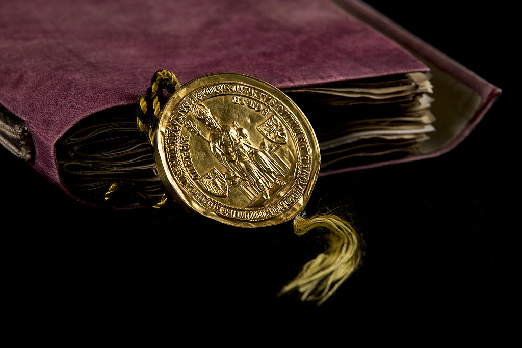 Exemplar der Goldenen Bulle im Haus-, Hof- und Staatsarchiv, 1356