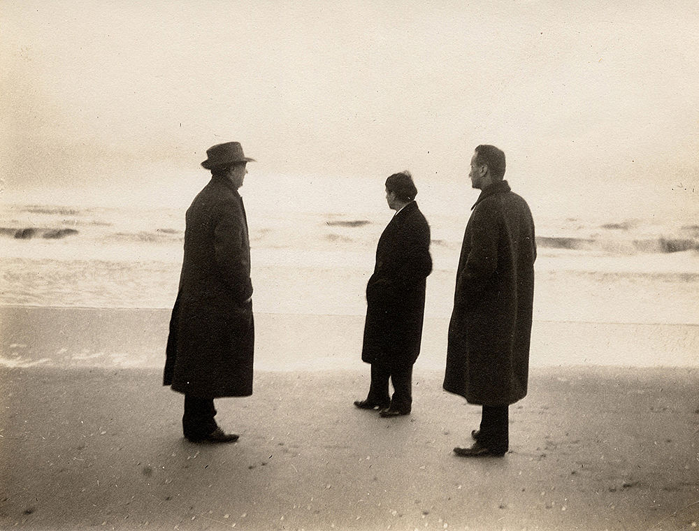 Schönberg Arnold, Webern Anton, Stein Erwin; Zandvoort, 1914; Silbergelatineabzug